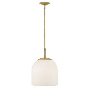 lot 11922 image: Hinkley Lighting 45097 Willa 12in Wide Pendant - Brass