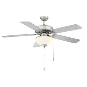 lot 11927 image: Wind River Wr2123 Dalton 52  5 Blade Indoor  Outdoor Led Ceiling Fan - Nickel