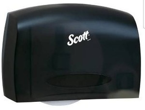 lot 11930 image: Scott Professional Essential Coreless Jumbo Roll Toilet Paper Dispenser, Black