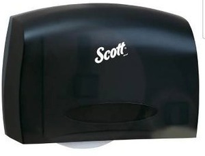 lot 11949 image: Scott Professional Essential Coreless Jumbo Roll Toilet Paper Dispenser, Black