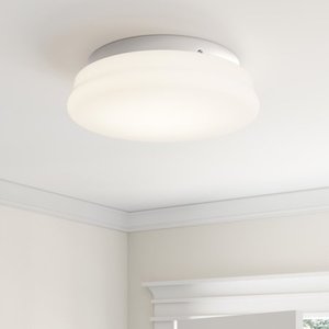lot 11953 image: Brio Lighting Finn - 3 Light LED Flush Mount Ceiling Light