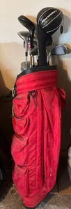 lot 59125 image: Golf Club Set with Red Bag  Complete Set - Retail $75