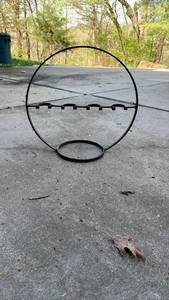 lot 59151 image: Metal Wine Rack  Wall Mount  Countertop - Retail $15