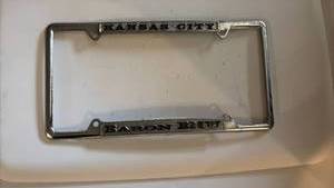 lot 59157 image: Baron BMW Kansas City License Plate Frame  Chrome - Retail $18