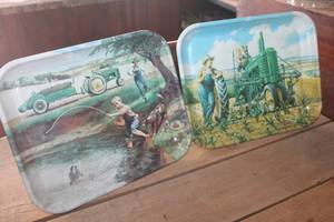 lot 4367 image: John Deere Serving Trays