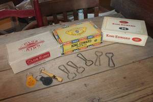 lot 4433 image: Vintage Cigar Boxes, Bottle Openers & More