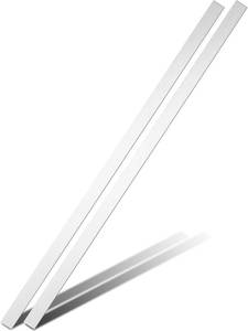 lot 152019 image: 2 Pcs 304 Stainless Steel Strips, Brushed Self Adhesive Strip Metal Trim Strip, Finishing Sheet Metal Strips for Microwave Oven Range Cooktop, 30 L x 1 W x 0.04 T Gap Filler for Kitchen Decor