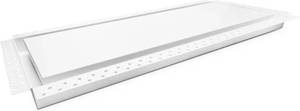 lot 152023 image: Retails for $233 Fittes Drywall Pro Flush Wall Vent Cover 10x30 14 Inch, AC & Heat HVAC Wall and Ceiling Cover, Air Register, Luxe, Steel, White