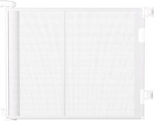 lot 251500 image: 120 inches Extra Wide Baby Gate, 34 inches Tall Retractable Pet Gate for Large Openings, Hallways, Room Dividers, Mesh Safety Barrier for Indoor Outdoor Use, White
