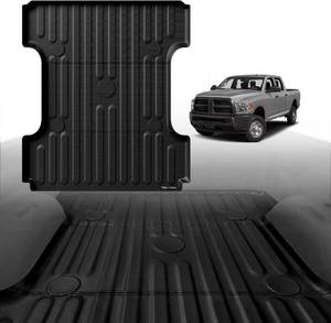 lot 251508 image: Retails for $119 TripleAliners Truck Mat Compatible with 2002-2018 RAM 1500&2002-2026 Ram 25003500&1500 Classic 2019-2024 6.4FT Accessories, Truck Bed Mat Heavy Duty Custom Fit All Weather Protection TPE Pickup Liner