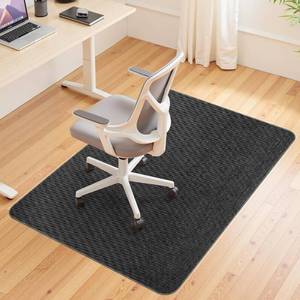 lot 251529 image: Wansimoo Office Chair Mat for Hardwood and Tile Floor, 36x48 Floor Mat, Heavy Duty Computer Gaming Chair Mat, Anti-Slip, Non- Curve, Desk Chair Mat, Floor Protector for Home Office(Black)