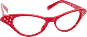 lot 351643 image: Hip Hop 50s Shop Womens Cat Eye Rhinestone Glasses