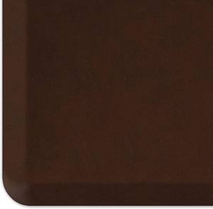 lot 351669 image: GelPro Anti-Fatigue Designer Comfort Kitchen Floor Mat, 20x32 , Leather Grain Truffle Stain Resistant Surface with 34  Thick Ergo-Foam Core for Health and Wellness