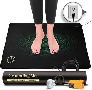 lot 351671 image: Earth and Moon Grounding Mat for Bed 24x35in - Full Body Grounding Pad and Mattress Cover for Pain, Inflammation and Restful Sleep, Includes 15 Feet Cord and Outlet Tester for Safe Use