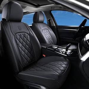 lot 452019 image: Retails for $108 Coverado Car Seat Covers, Front Seat Cover, 2 Pack Waterproof Seat Covers for Cars, Luxury Faux Leather Car Seat Cushions, Car Seats Protectors, Black Car Seat Covers Universal Fit for Most Vehicles
