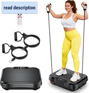 lot 251487 image: NXSCI Vibration Plate Exercise Machine,Vibrating Platform for Lymphatic Drainage with 250 Speeds,500 lbs Weight Capacity,Vibrated Plates for Weight Loss,Full Body Workout Equipment for Fitness at Home