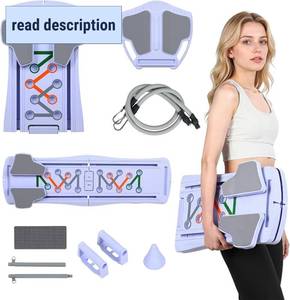 lot 351625 image: Foldable Pilates Board, Multifunctional Abdominal Board for Home Workout, Portable Core Trainer with Non-Slip Grip, 11 in 1 Pilates Equipment, Crunch, 15 Moves, Supports Up to 300lbs
