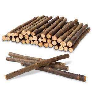 lot 7793 image: QTLCOHD 6 Inch Wood Sticks for Crafts, 0.3-0.5 Inch Diameter Twigs for Crafts, Natural Mini Wood Log Craft Sticks for Photo Props, DIY Crafts, Home Decorations, Pets, Etc. - Retail $19