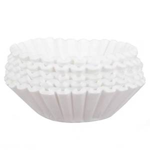 lot 7820 image: 12-Cup Commercial Coffee Filters, Large Coffee Filters Premium Quality, (9 � Inch x 4 � Inch) All-Natural, Big &amp Tall Filters Compatible with Coffee Machines - Retail $20