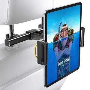 lot 7827 image: Lamicall Car Tablet Headrest Holder - Car Back Seat Headrest Tablet Mount Stand for Kids, Road Trip Essentials Accessories Gifts, for 2025 iPad Pro 1113 Air Mini, iPhone, Galaxy Tab, 4.7-13 Devices - Retail $16