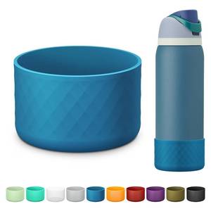 lot 7922 image: Silicone Boot for Owala Water Bottle 40 oz, Anti-Slip Protective Sleeve for FreeSipTwistFlip Stainless Steel Water Bottles Accessories - Retail $6