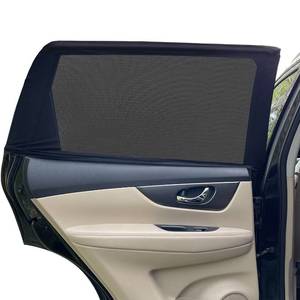 lot 7940 image: Car Window Shades for Baby - 2 Pack Sun Shade Blocker, Breathable Mesh Rear Side Window Shade Sunshade for SUV, UV Protection for Baby Family Pet, Mosquito Bug Net Window Screens for Camping - Retail $8