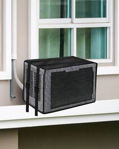 lot 7996 image: Mesh Window AC Cover, U-Shape Air Conditioner Outdoor Unit Cover, Dustproof Waterproof with Drip Cushion, Reduce Noise (17W x 12D x 13H) - Retail $15
