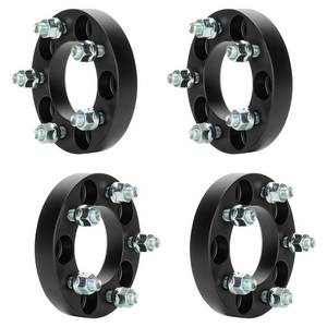 lot 8014 image: ILONPA 4pcs 5x4.5 1 (25.4mm) Wheel Spacers 82.5mm Bore for Jeep Wrangler TJ YJ TJ XJ MJ KJ, 12-20 Studs 5 Lugs Wheel Adapters fits Ford Mustang Ranger Explorer Dakota, 5x114.3mm, Not Hubcentric - Retail $70