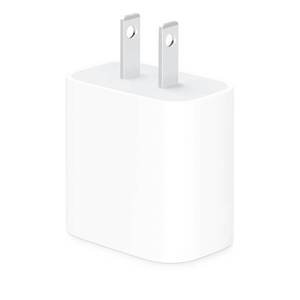 lot 8041 image: Apple 20W USB-C Compact Power Adapter Fast and Convenient Charging, Type C Wall Charger - Retail $15