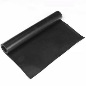 lot 8042 image: WochiTV Solid Rubber Sheets, 12 Wide x 132 Thick x 12 Long Neoprene Rubber Strips Rolls Perfect for DIY Gasket Material, Sealing, Liner, Shield, Padding, Mat - Retail $8