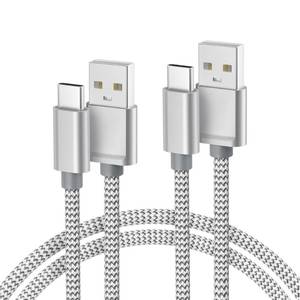lot 8049 image: Basesailor for iPhone 17 16 Pro Max Charger Cord,USB to USB C Cable 6.6FT2Pack,Type C Charging Power Cord for Apple 15 iPad 10 Air 4 5,Samsung Galaxy S25 S24 S23 S22 Plus Ultra,A52 A53 A54,Pixel 9 8 - Retail $10