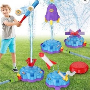 lot 11980 image: Crogift 4-in-1 Water Sprinkler Toys for Kids
