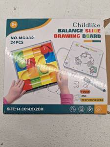 lot 12025 image: Childlike Balance Slide Drawing Board Educational Toy Set