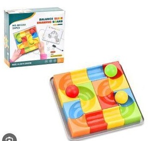 lot 12033 image: Balance Slide Drawing Board Puzzle Game 24 Pieces