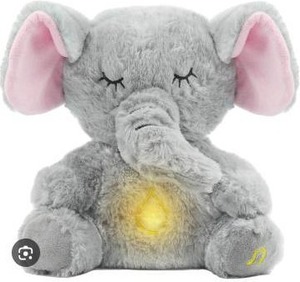 lot 12097 image: Elephant Plush Toy with LED Light and Breathing Function