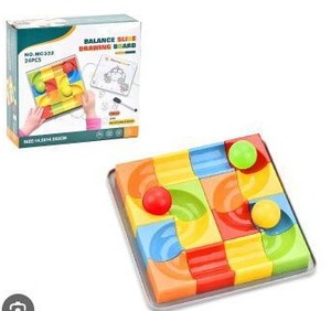 lot 12116 image: Balance Slide Drawing Board Puzzle Game 24 Pieces