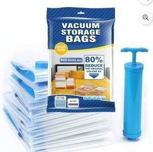 lot 12117 image: Vacuum Storage Bags, 11 Pieces, Assorted Sizes, 2 Packs