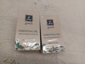 lot 12132 image: Gumili Essential Oil 30ml Set of 2 Bottles Pure Natural Aromatherapy Oil, Oregano