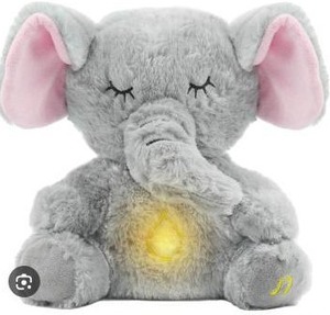 lot 12150 image: Elephant Plush Toy with LED Light and Breathing Function