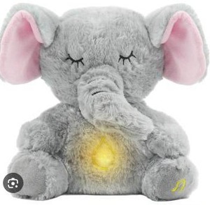lot 12177 image: Elephant Plush Toy with LED Light and Breathing Function