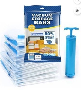 lot 12249 image: Vacuum Storage Bags, 11 Pieces, Assorted Sizes, 2 Packs