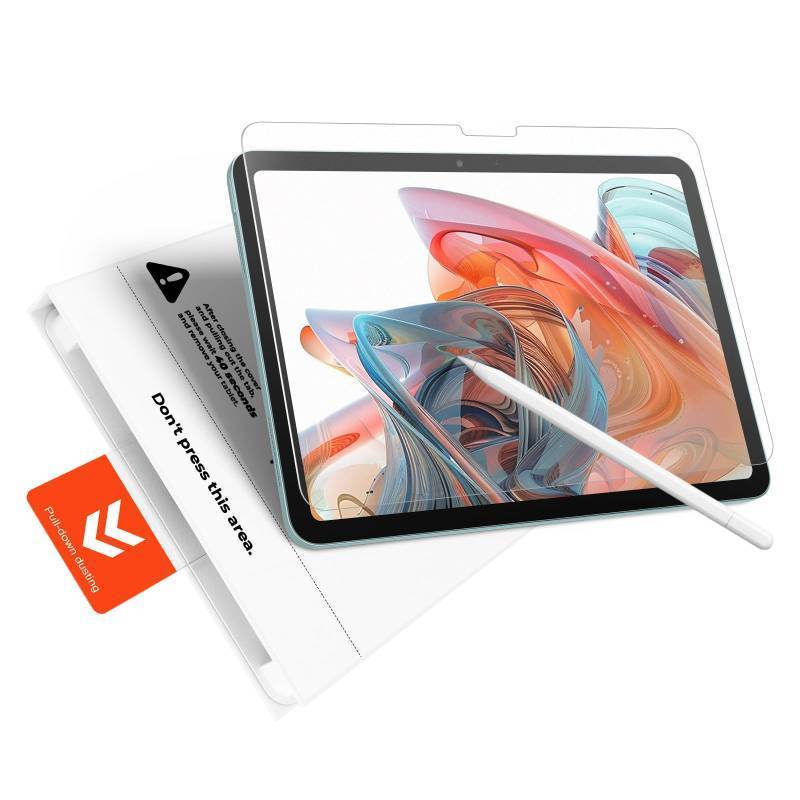 lot 56087 image: 2 Pack Paperfeel Glass Screen Protector Compatible with iPad Air 11 Inch M4M3M2 (202620252024), Matte Surface, Tempered Glass with Bubble-Free Installation Tray - Retail $23