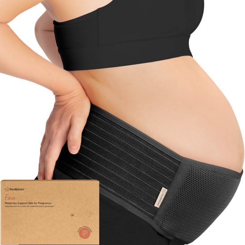 lot 56135 image: Maternity Belly Band for Pregnancy Belly Band  Round Ligament (Midnight Black) - Retail $24