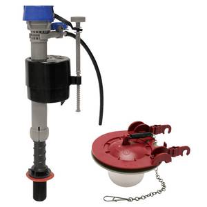 lot 26878 image: K-400H-040-T5 PerforMAX Fill Valve and 3-Inch Flapper Toilet Repair Kit, Multicolor - Retail $20