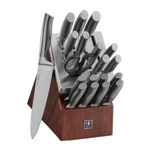 J.A. Henckels International Graphite 20-pc Self-Sharpening Block Set. COSMETIC Issue See Last Photo. - Retail: $347