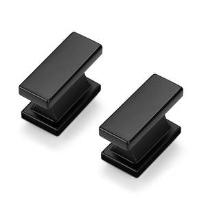 lot 26926 image: 30 Pack Black Cabinet Knobs and Pulls, 1.5 Inch (38mm) Rectangle Single Hole Drawer Handles for Kitchen, Bathroom, Dresser Cabinets - Retail $44