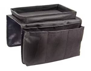 lot 26974 image: Couch Caddy 6 Pocket Armchair Organizer with Tray - Retail $15