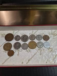 lot 162 image: British Coin Collection in Elvis Presley Christmas Tin