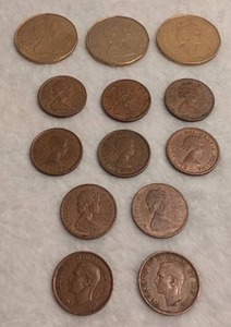 lot 505 image: Canadian Coin Collection Mixed Denominations (featuring Queen Elizabeth II portraits, King George VI portraits)