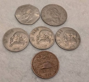lot 507 image: Mexican Peso Coin Collection 1960s-1970s